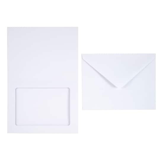 12 Packs: 10 ct. (120 total) 4.25" x 5.5" Frame Cards & Envelopes by Recollections